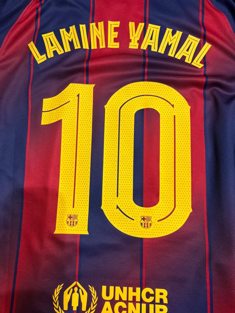 バルセロナ ラミンヤマル　ユニフォーム　CL 正規品　インポートL