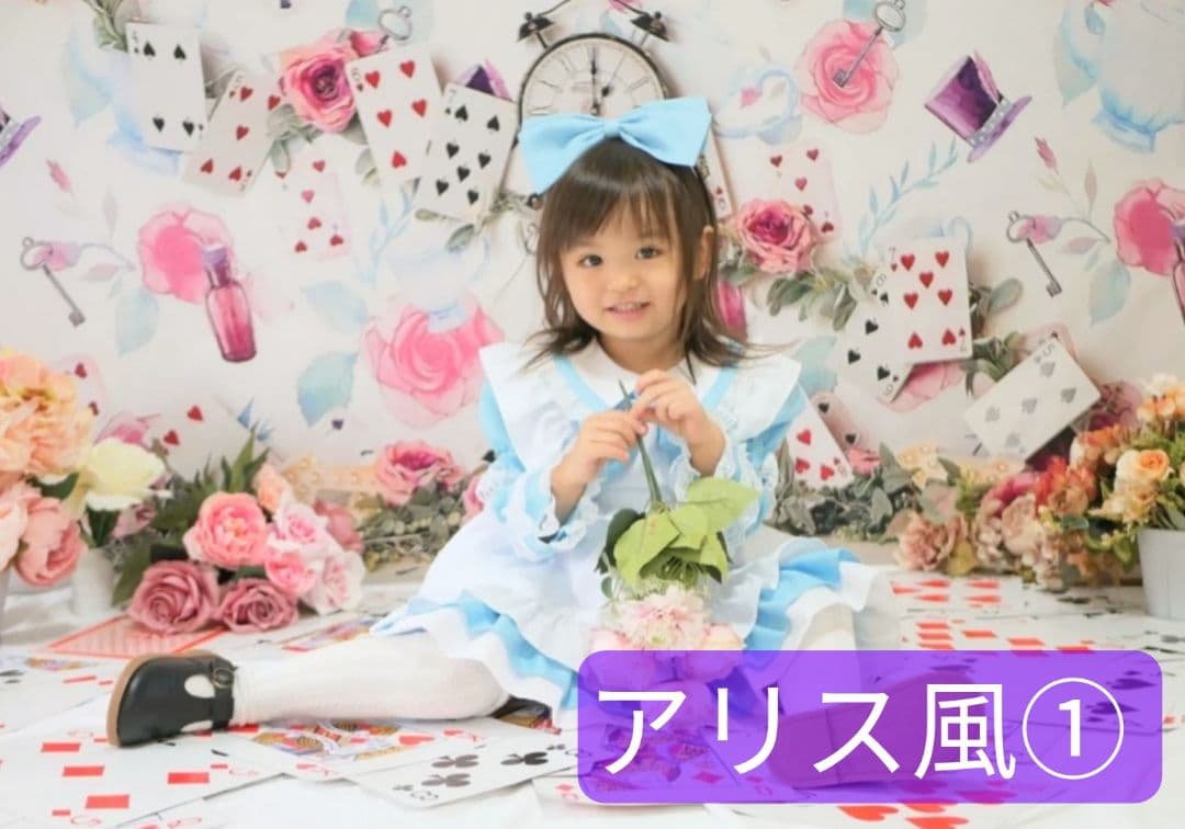 背景布　夏BB➃　ペット撮影用フォトブース　トリミングチョーカー販売中　縦長