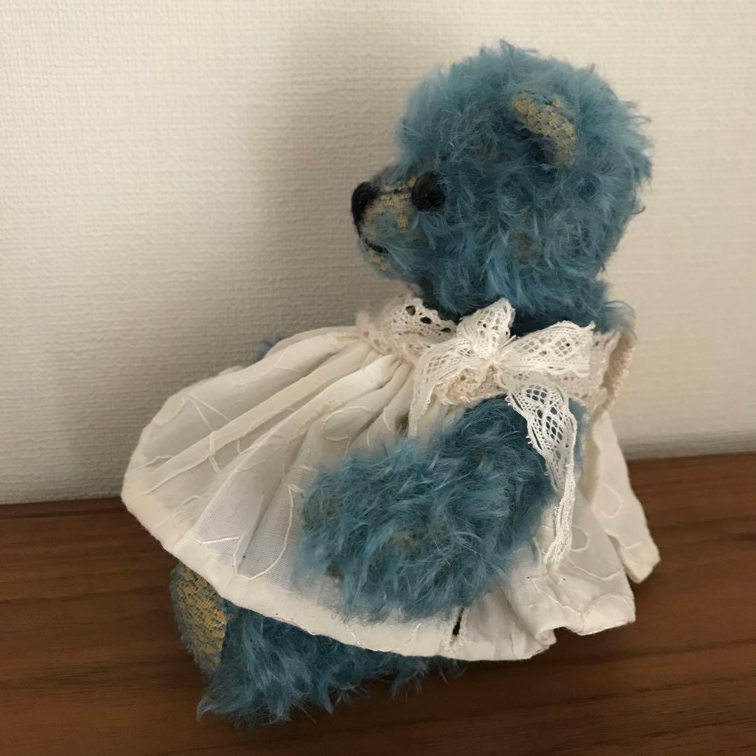 ブルーモヘア テディベア19㎝ ／作家様