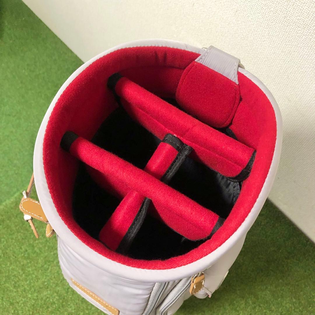 ほぼ未使用｜ONOFF オノフ　キャディバッグ ライトグレー 極美品
