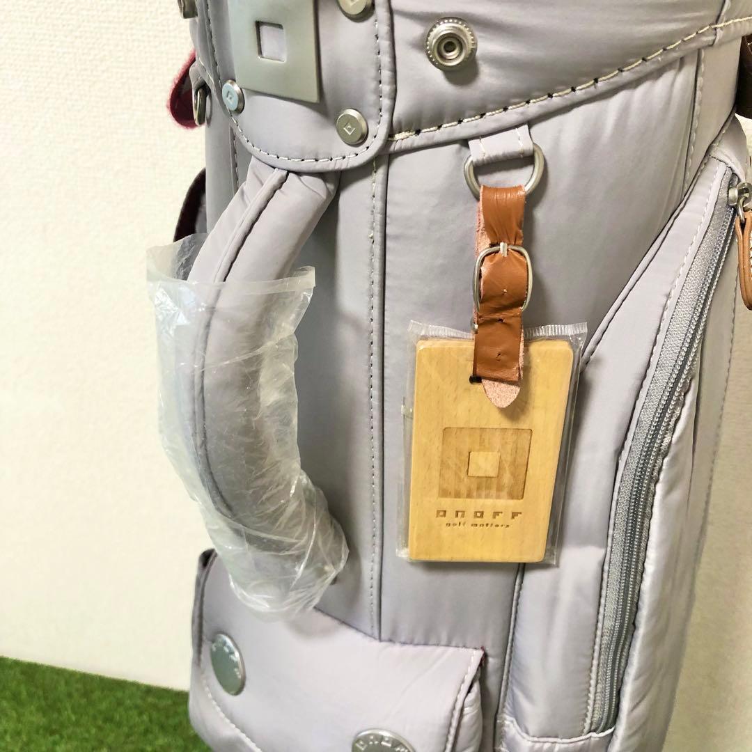 ほぼ未使用｜ONOFF オノフ　キャディバッグ ライトグレー 極美品