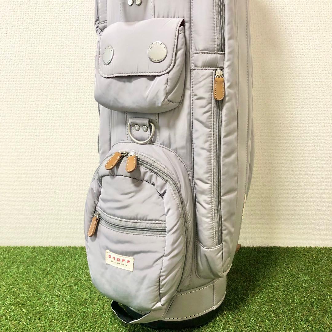 ほぼ未使用｜ONOFF オノフ　キャディバッグ ライトグレー 極美品