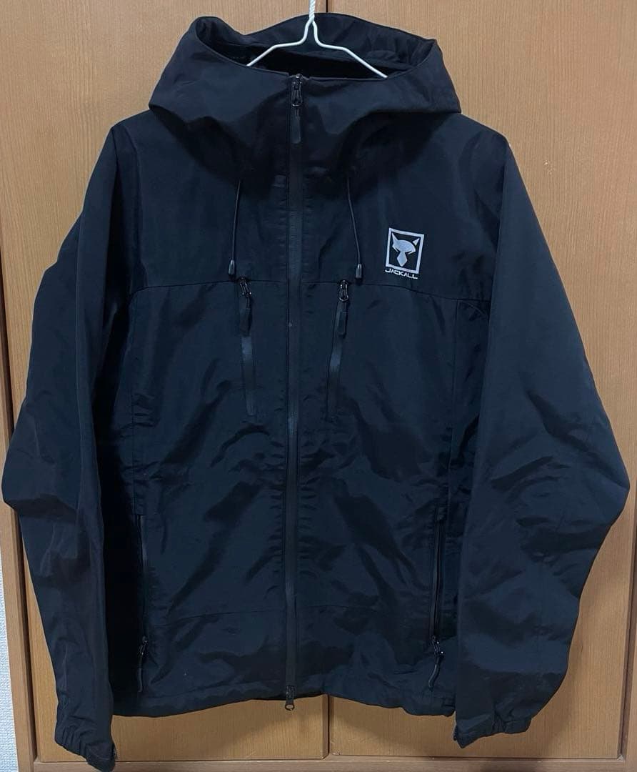 JACKALL ハードシェルジャケット サイズM ブラック　ジャッカル