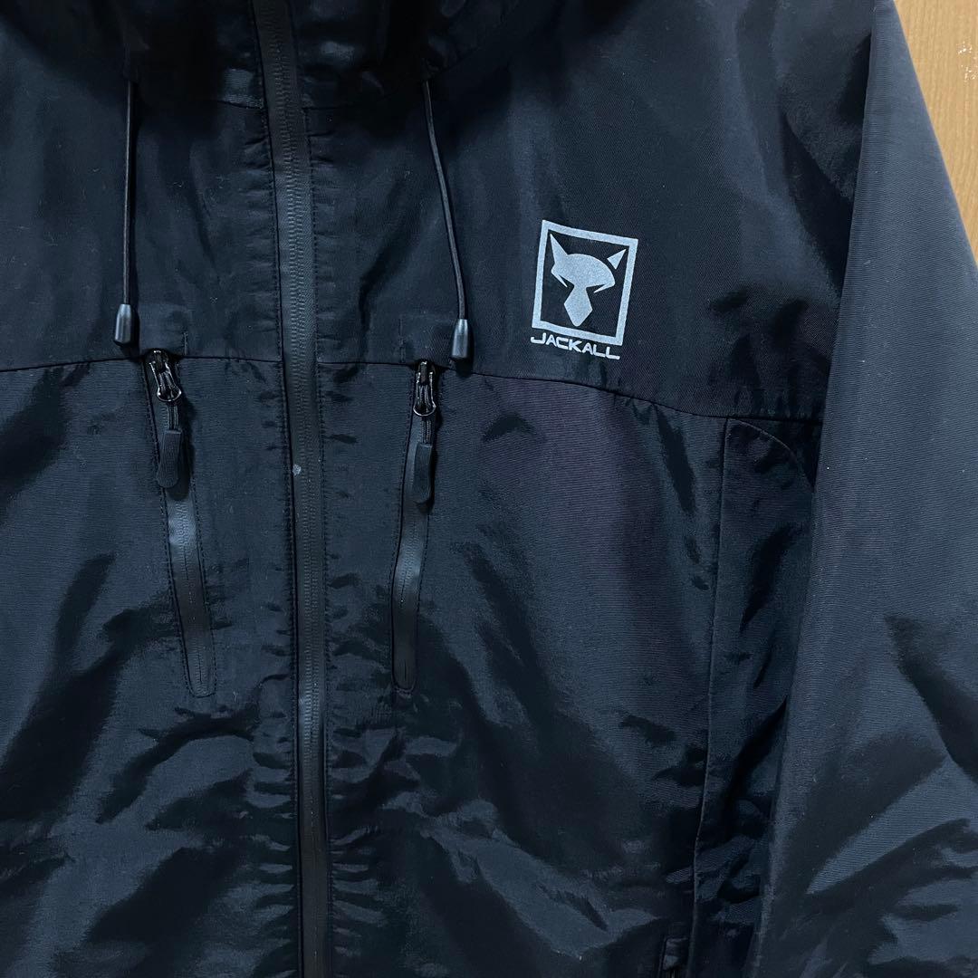JACKALL ハードシェルジャケット サイズM ブラック　ジャッカル