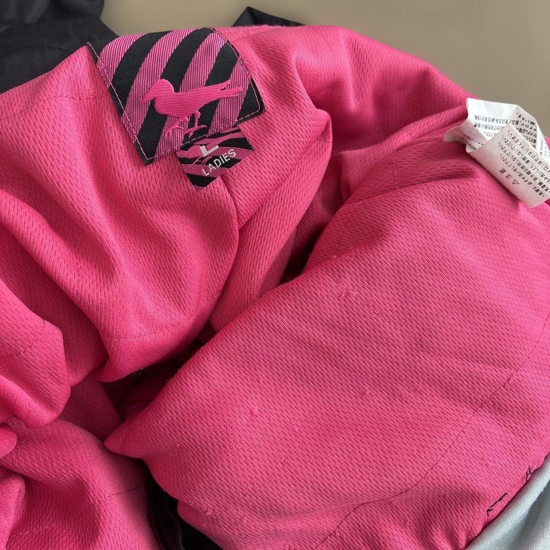 モダンアミューズメント　スノーウェア　スキー　スノボ　雪遊び　L ピンク　黒