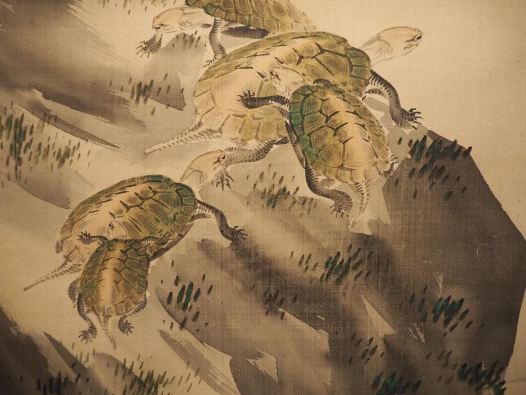 中島来章自筆『瀧之図』掛軸　西山完瑛極め