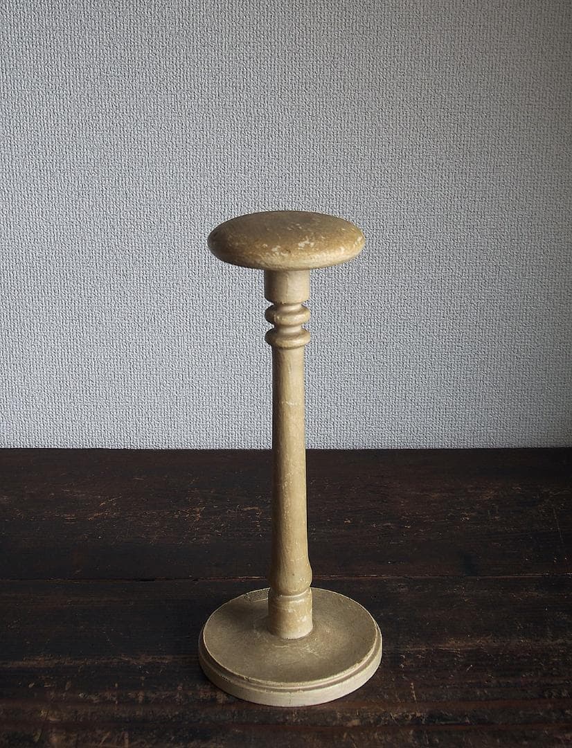 古い木製ハットスタンド 帽子スタンド ディスプレイスタンド 什器 /K338