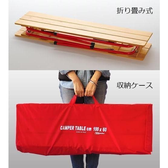 新品 CASTELMERLINO ハイ&ローキャンパーテーブル　80×60