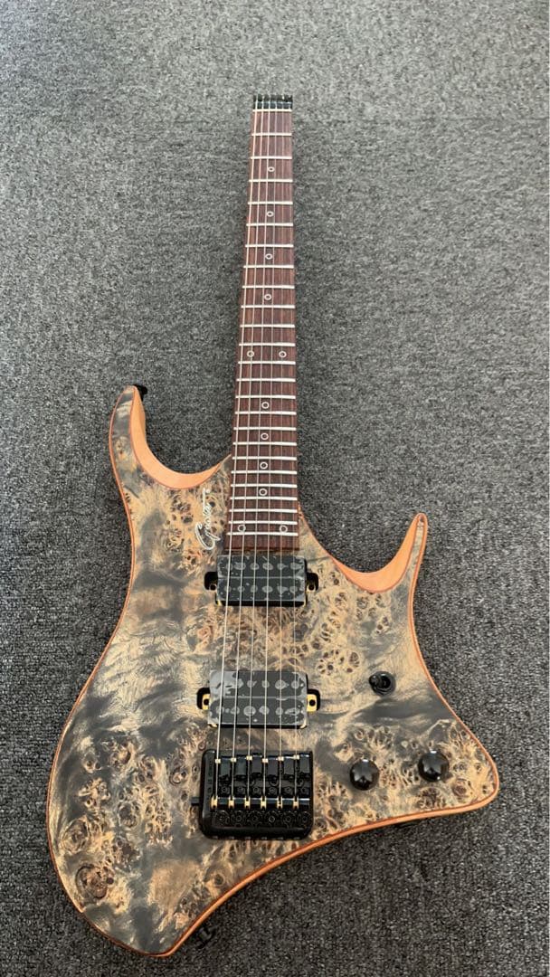 グローテ ヘッドレスエレキギター ソリッドマホガニーボディ