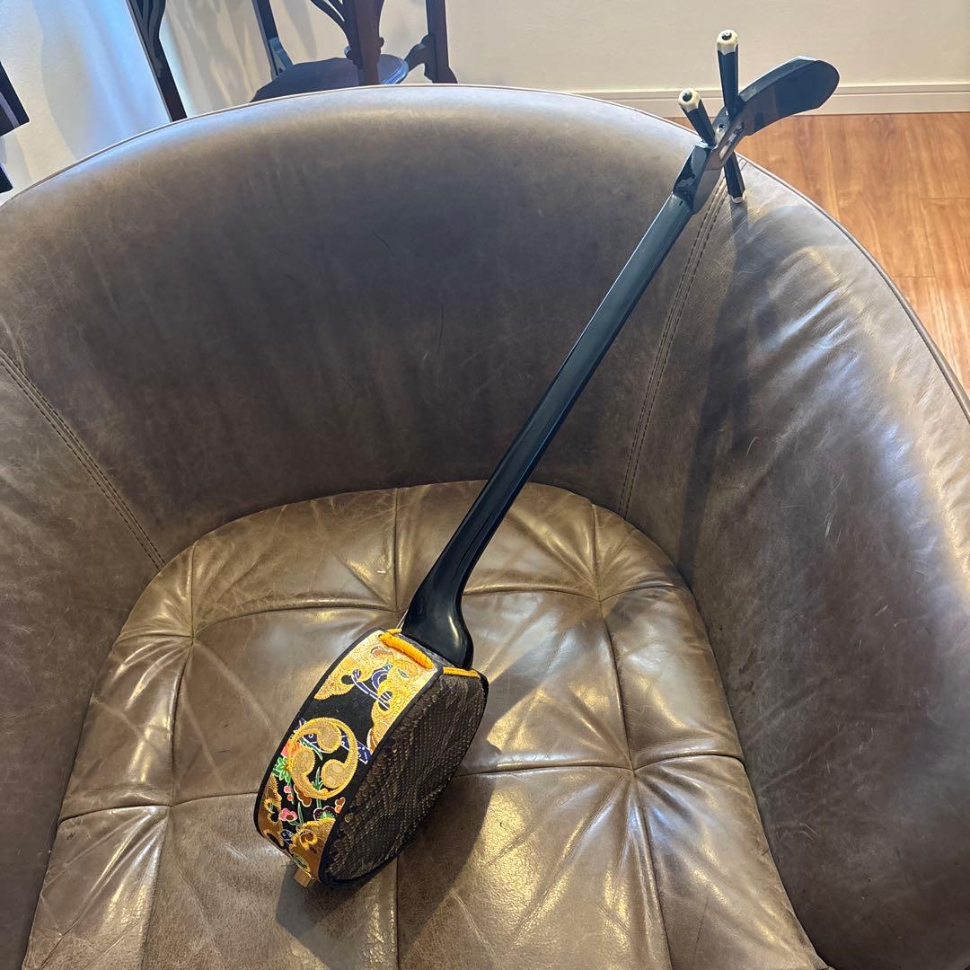 三線　本蛇皮　爪　音源機付き