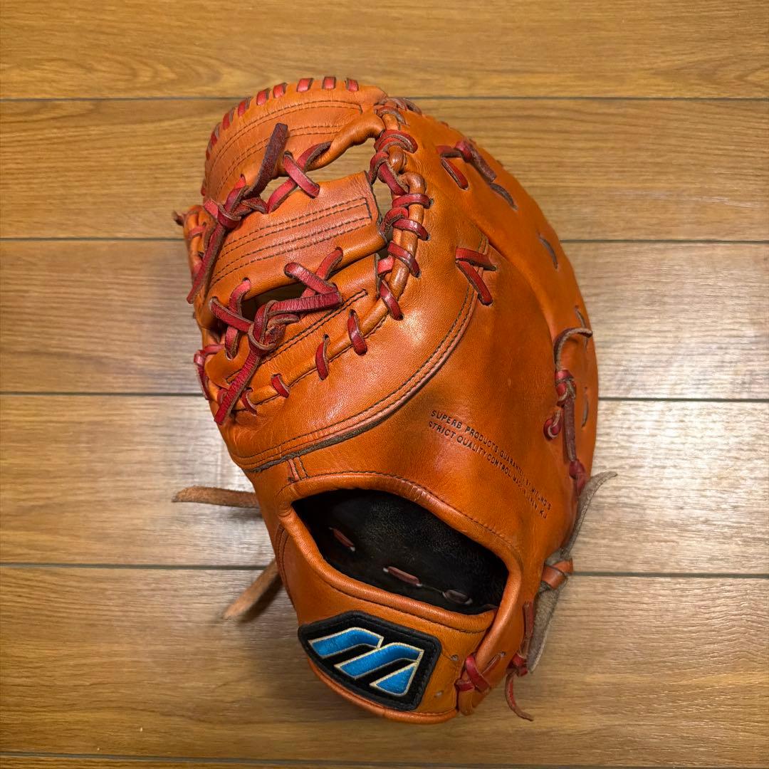Mizuno Buw League 硬式ファーストミット左用 オレンジ