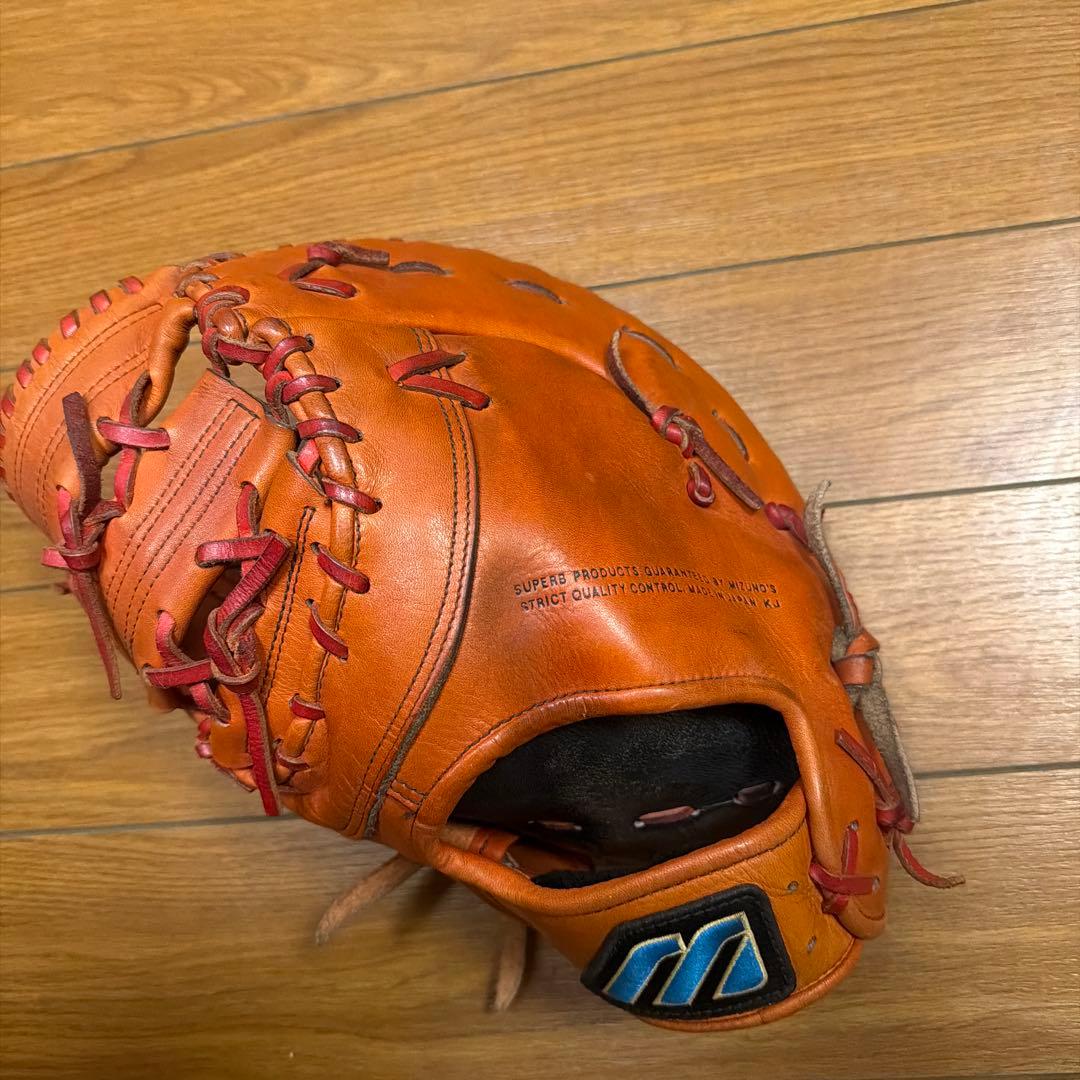 Mizuno Buw League 硬式ファーストミット左用 オレンジ