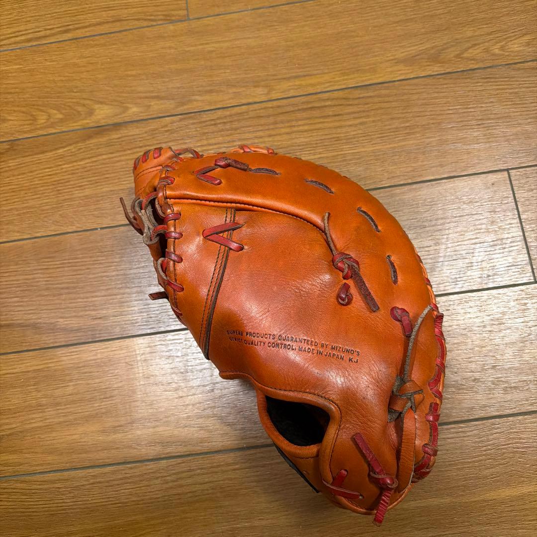 Mizuno Buw League 硬式ファーストミット左用 オレンジ