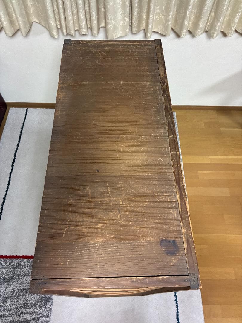 057 茶箪笥 水屋箪笥 幅90cm-3段 (奥行約40cm)