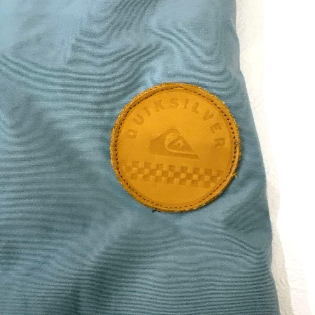 希少✨クイックシルバー（L）マウンテンパーカー スノボジャケット 裏地ボーダー