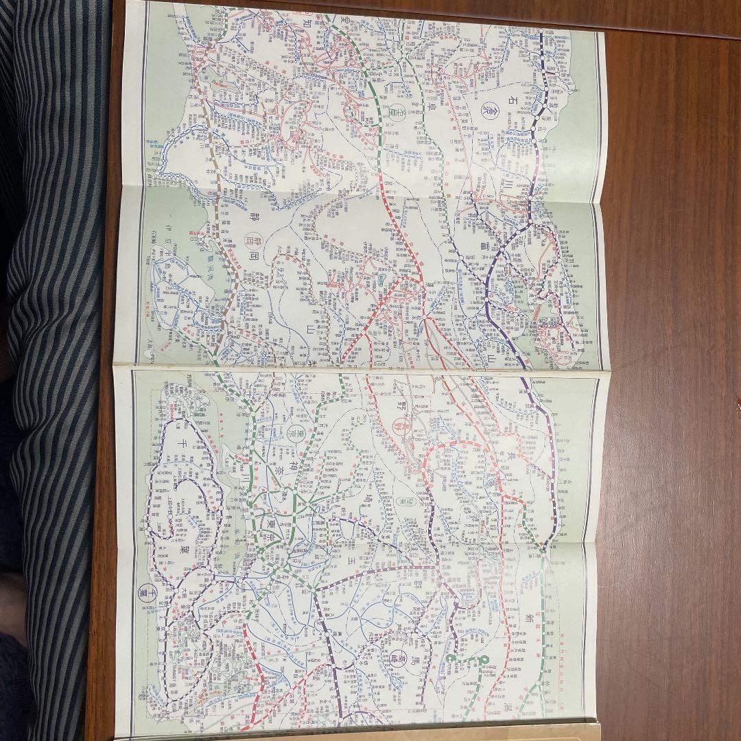 線路図と国鉄の習字道具