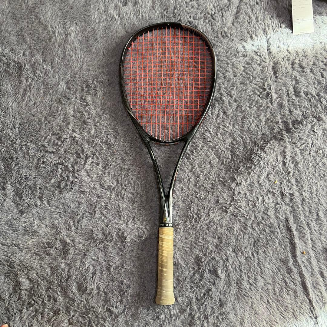 テニスラケット ブラック/オレンジ