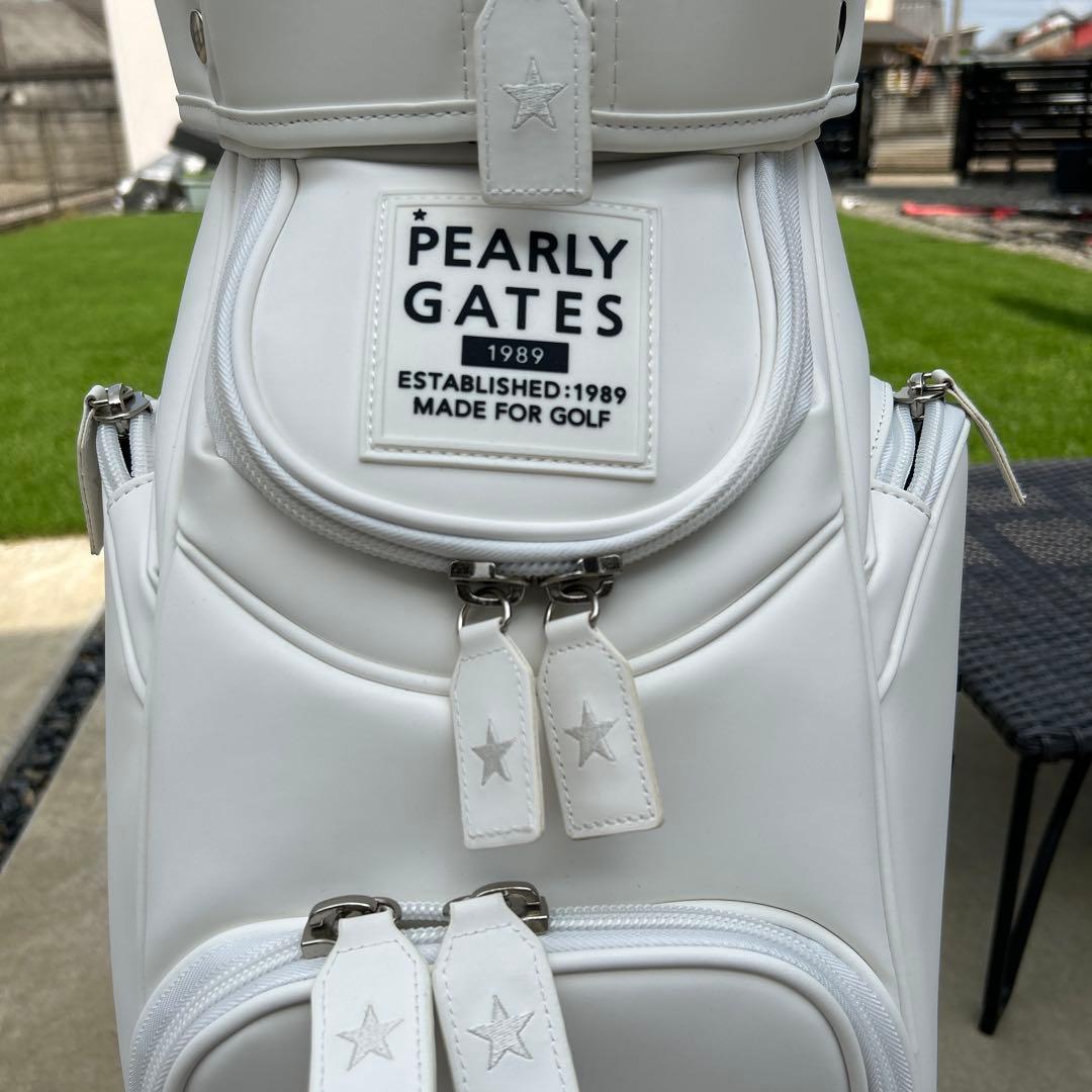 【超美品】パーリーゲイツ　PEARLY GATES　マットレザー　キャディバッグ