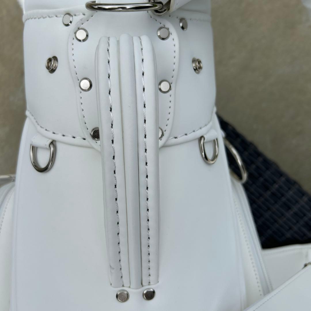 【超美品】パーリーゲイツ　PEARLY GATES　マットレザー　キャディバッグ