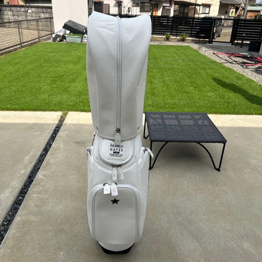 【超美品】パーリーゲイツ　PEARLY GATES　マットレザー　キャディバッグ
