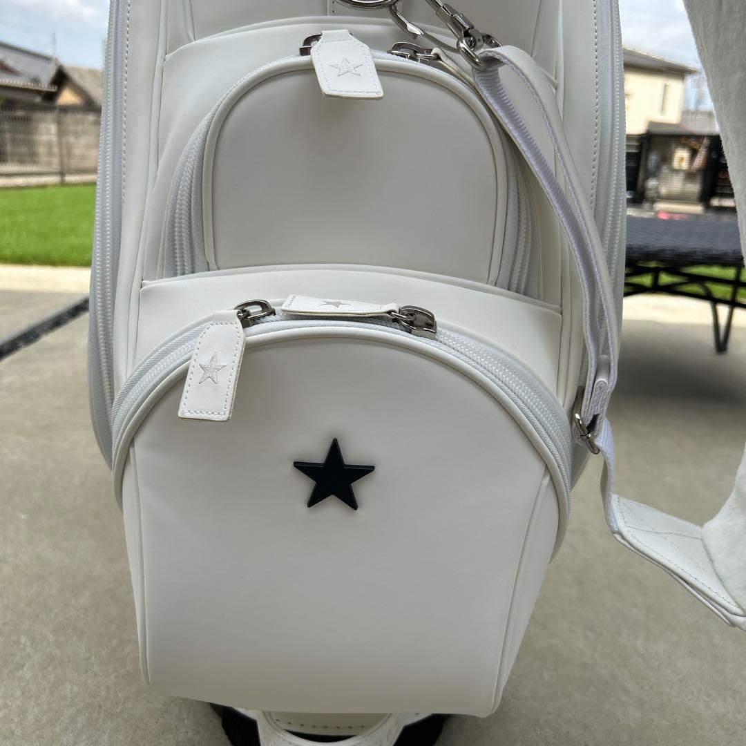 【超美品】パーリーゲイツ　PEARLY GATES　マットレザー　キャディバッグ