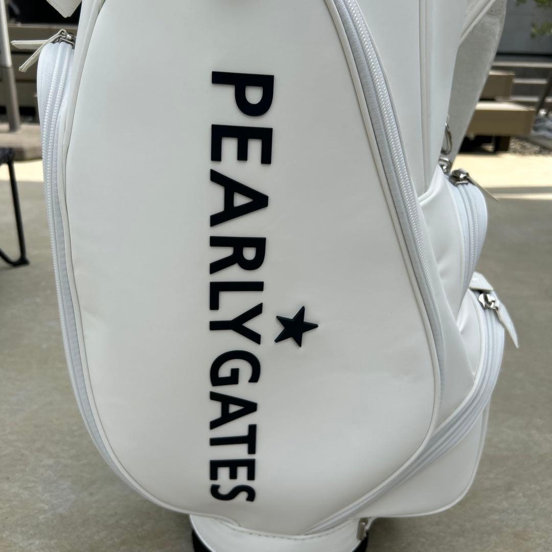 【超美品】パーリーゲイツ　PEARLY GATES　マットレザー　キャディバッグ