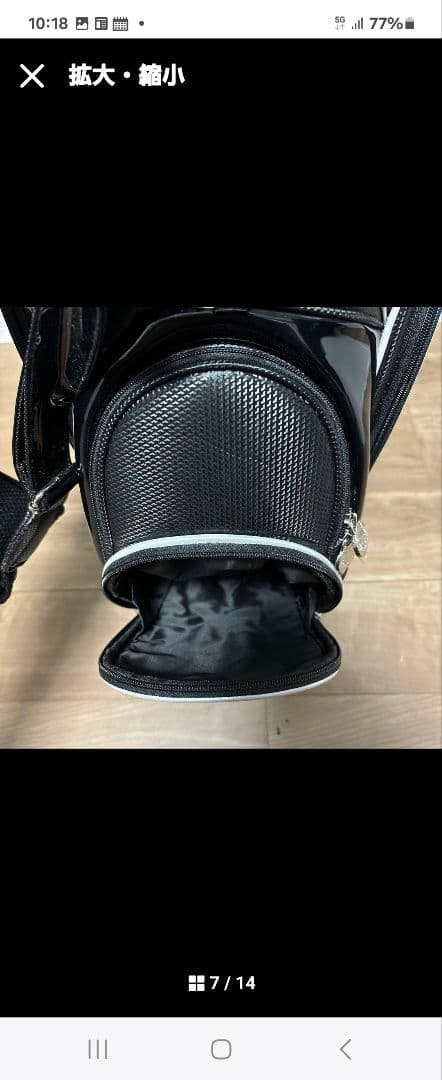 千葉ロッテマリーンズ　キャスター付きキャディバッグ