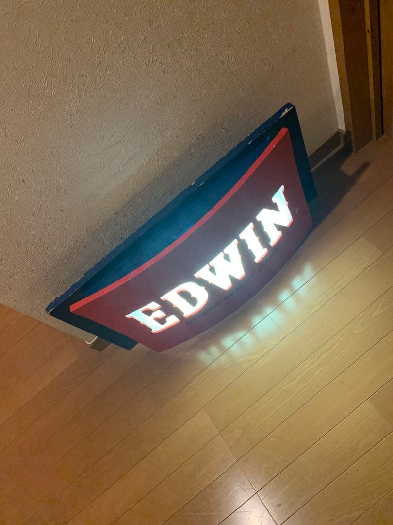 エドウィン　EDWIN 電飾看板　点灯確認ok品　大型照明