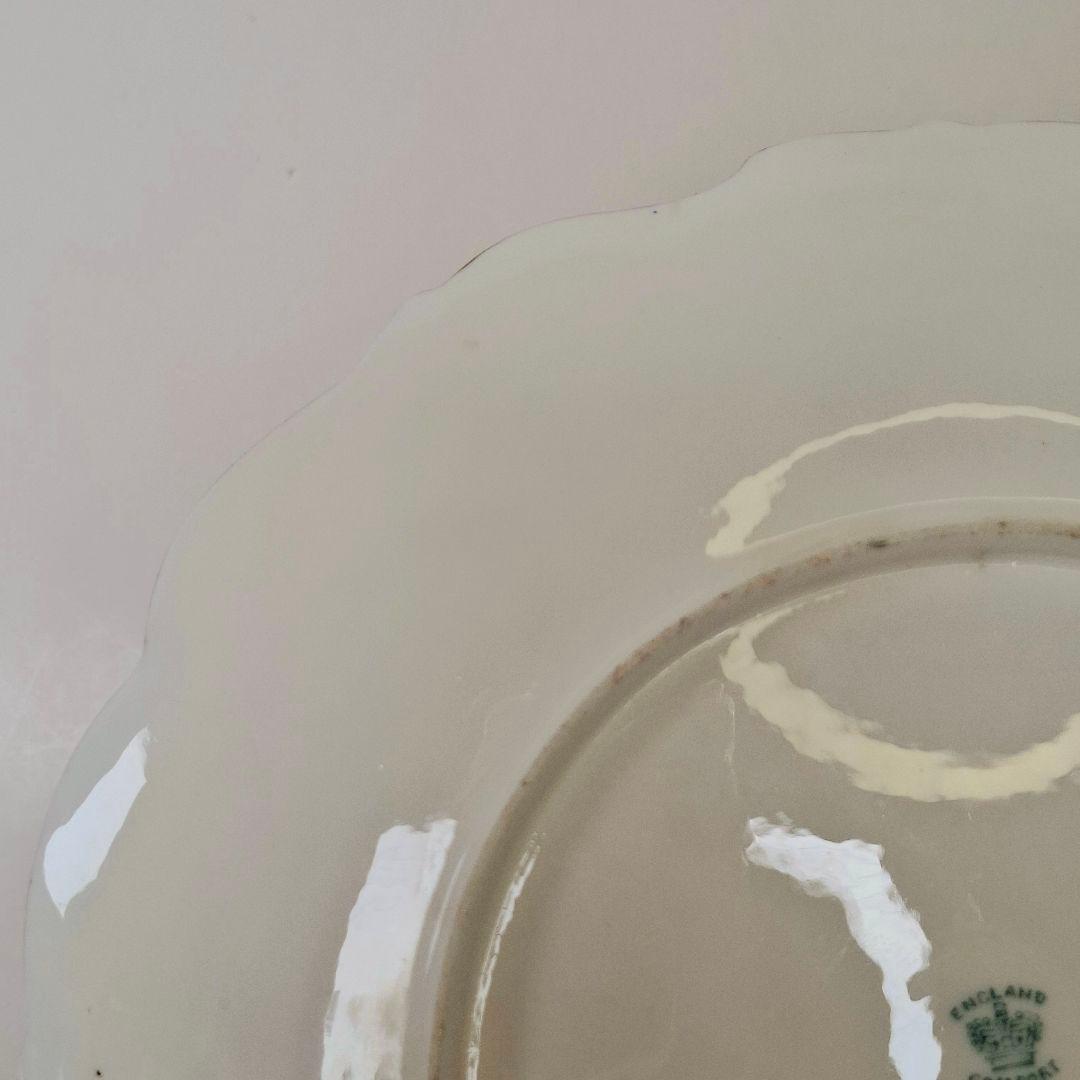 ★極上品★コールポート バットウイング フローラルパネル 黄色 ハンドペイント