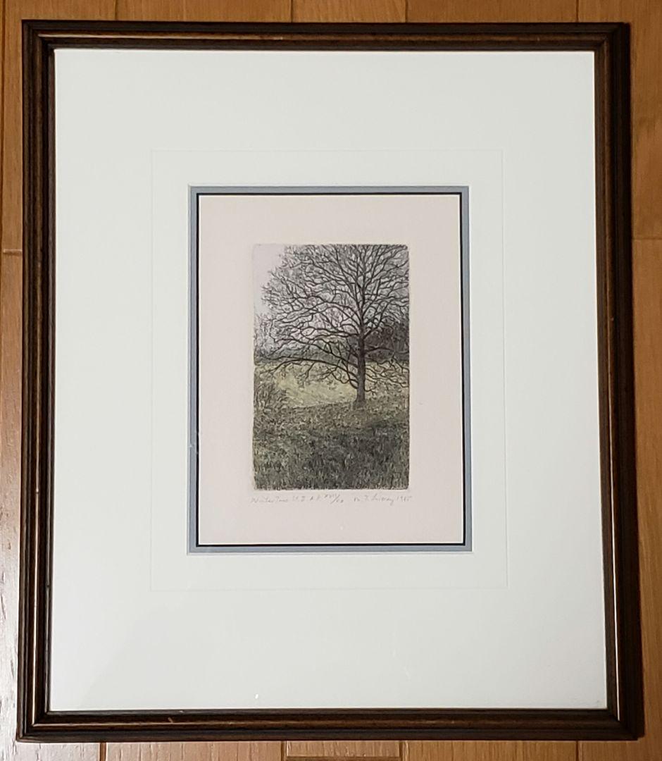 銅版画 冬の樹 1985年