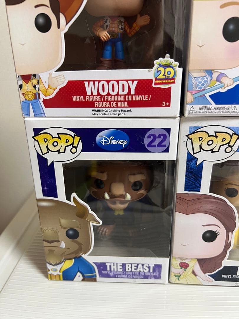 ファンコ POP フィギュア（ボーピープ、ウッディ、ベル、野獣、アナ）