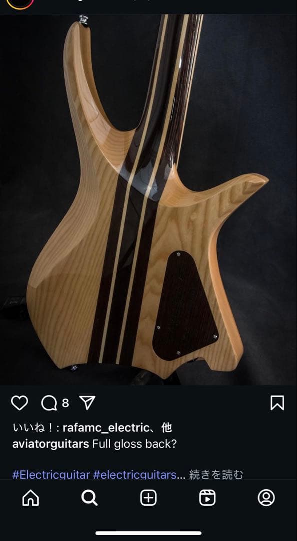 眠*…様 [希少] Aviator Guitar Nighthawk6 Left