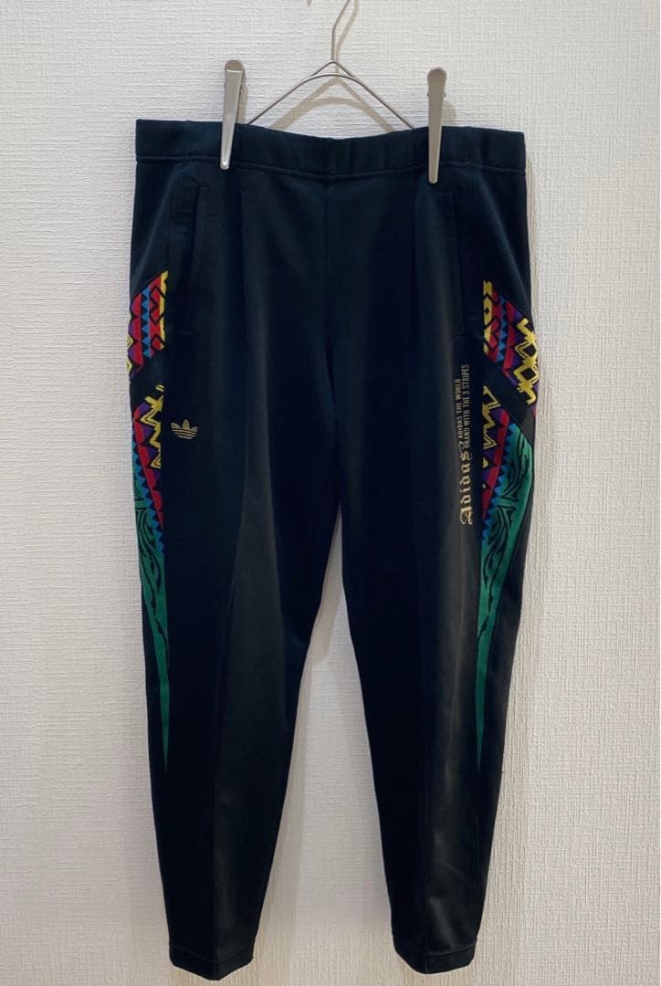 極稀少！ ヴィンテージ 総柄 adidas ／トラックパンツ デサント ジャージ