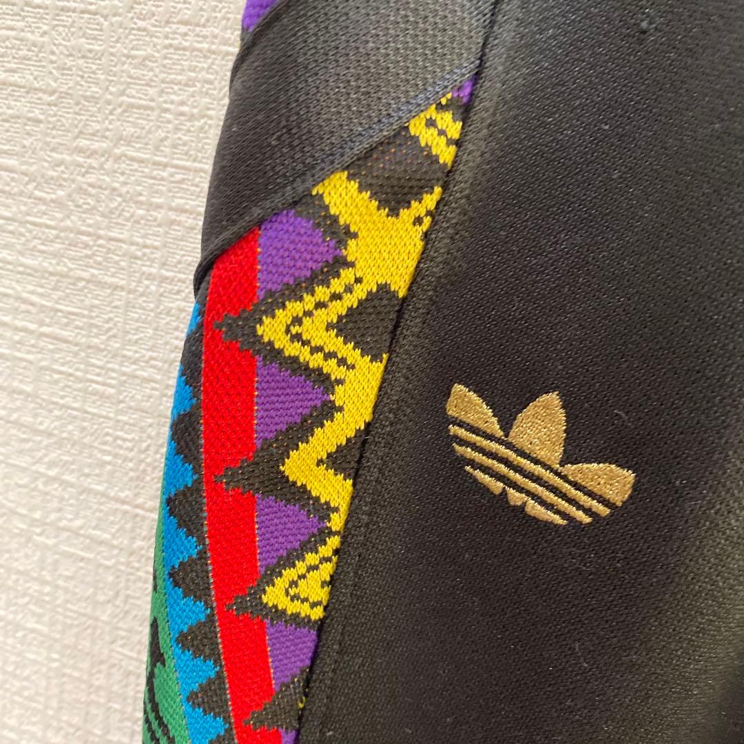 極稀少！ ヴィンテージ 総柄 adidas ／トラックパンツ デサント ジャージ