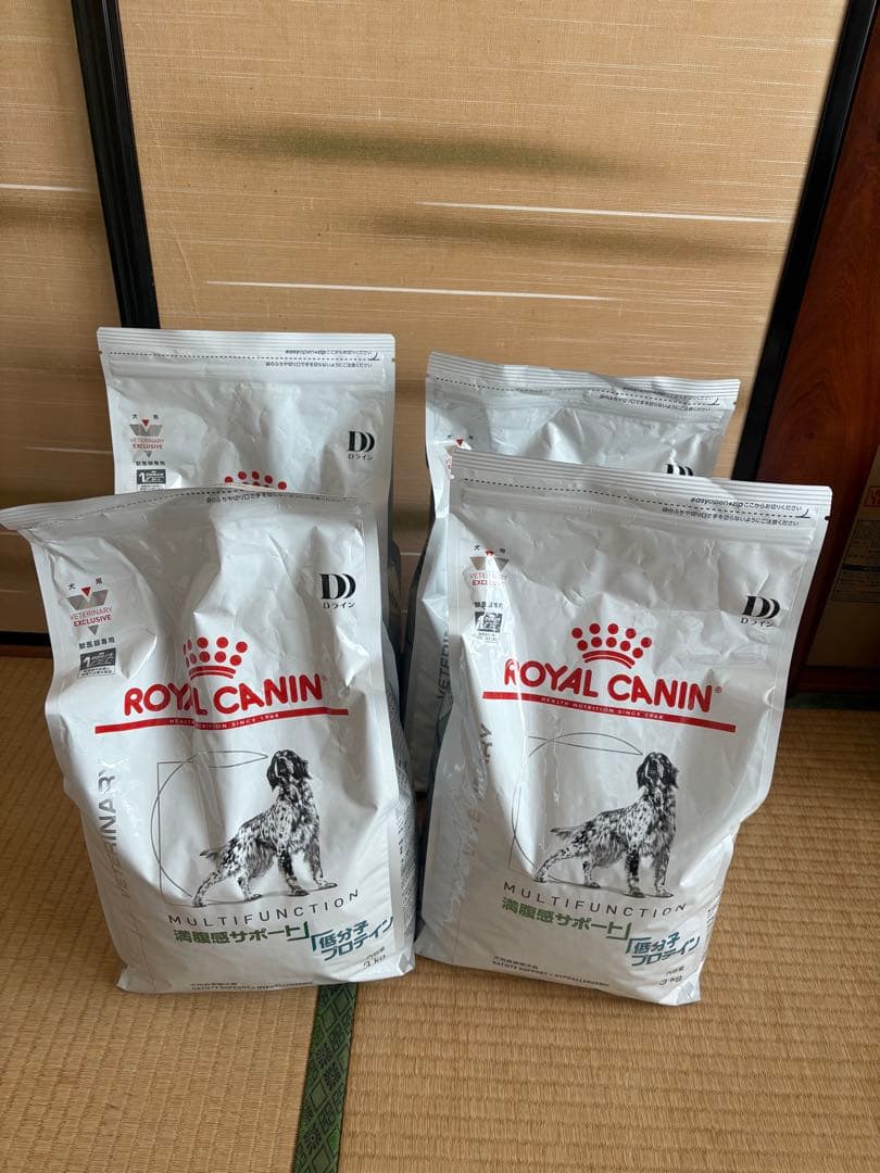 ロイヤルカナン 犬用 満腹感サポート+低分子プロテイン 3kg 4袋セット