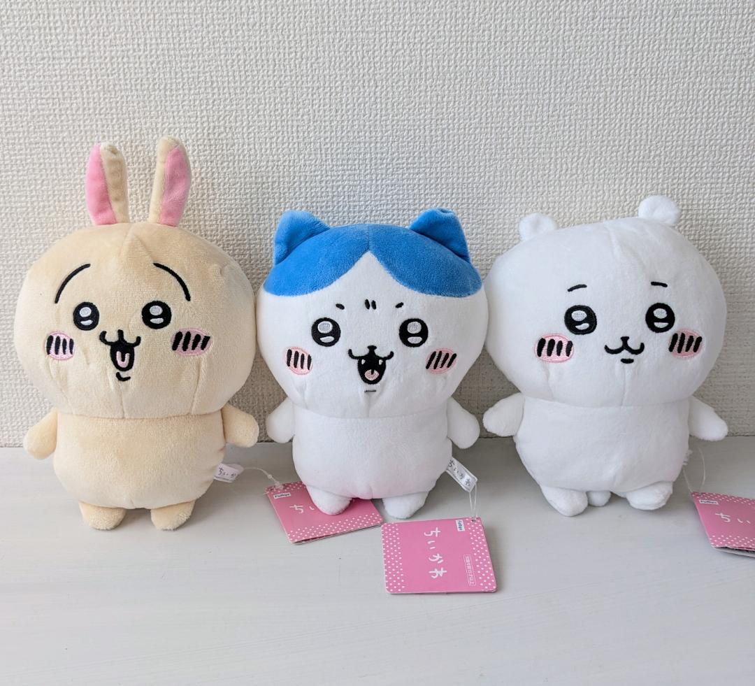 ちいかわ　ボイス付きぬいぐるみ　ちいかわ×ハチワレ×うさぎ　３点セット