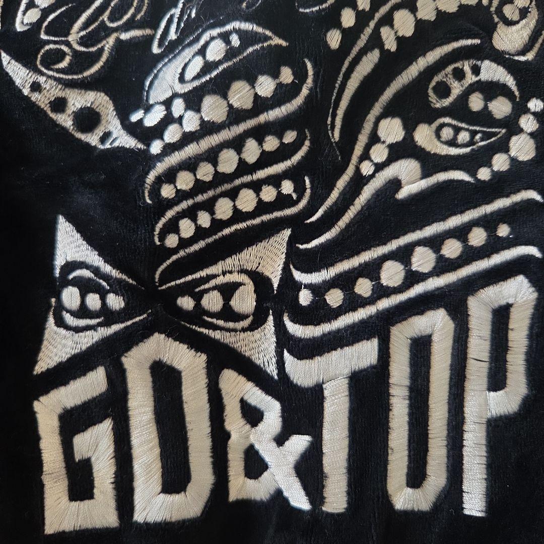 GD&TOP 公式ベロアパーカー黒BIGBANG ジヨンG-DRAGONスエット