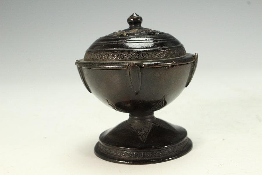 茶道具 唐物 古銅 蓋置(K-A825)