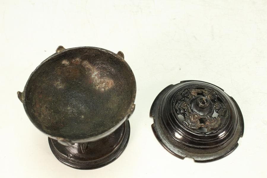 茶道具 唐物 古銅 蓋置(K-A825)