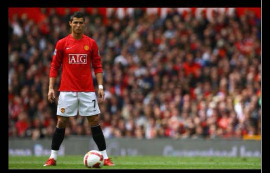 【正規品】C.ロナウド　額縁入り直筆サイン入りユニフォーム08-09