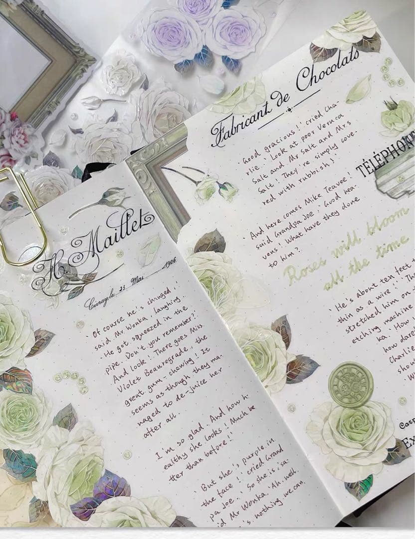 WT《花絮晚》海外マスキングテープ　マステ 【1400】