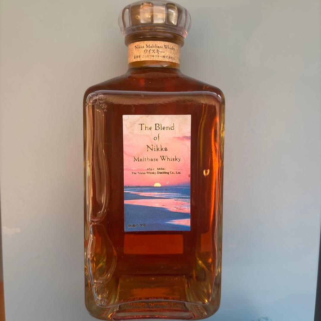 希少★未開封(箱無し)アサヒ ザ・ブレンドオブニッカ 新潟の夕日660ml