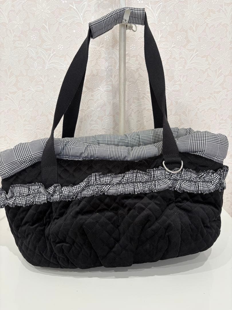 luxe birdieキャリーバッグ・スリング ブラック・チェック