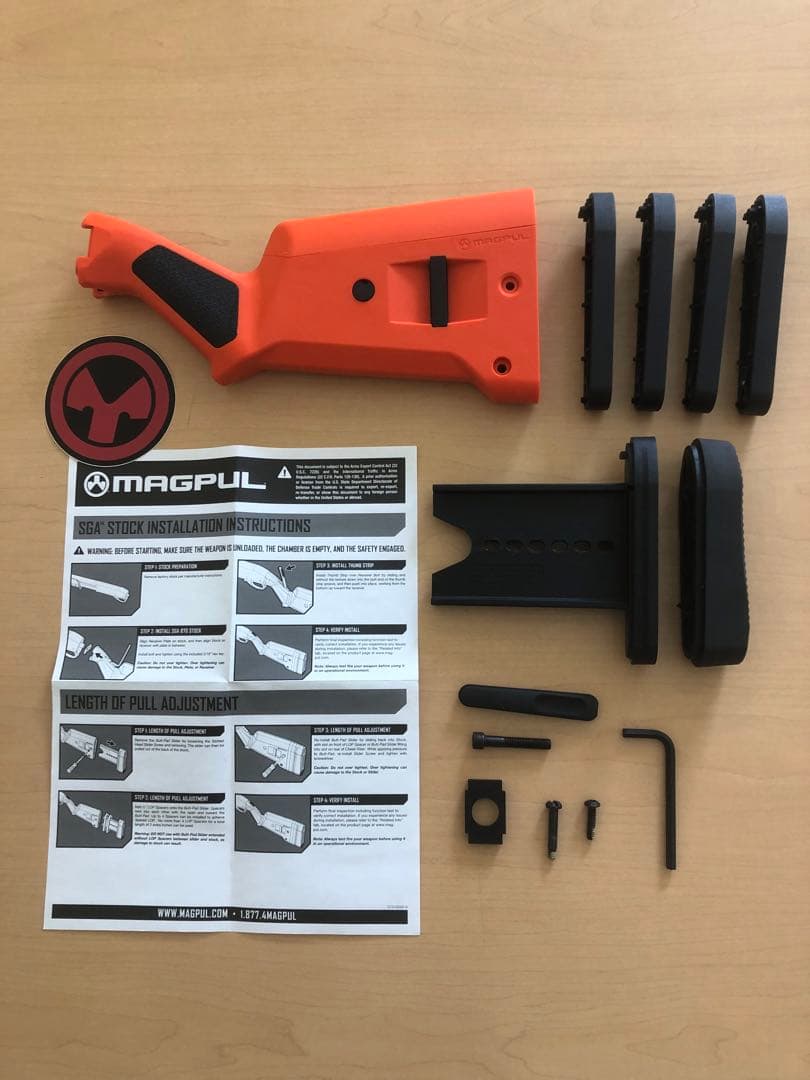 マグプル　MAGPUL ストック　レミントンM870用　MAG460オレンジ