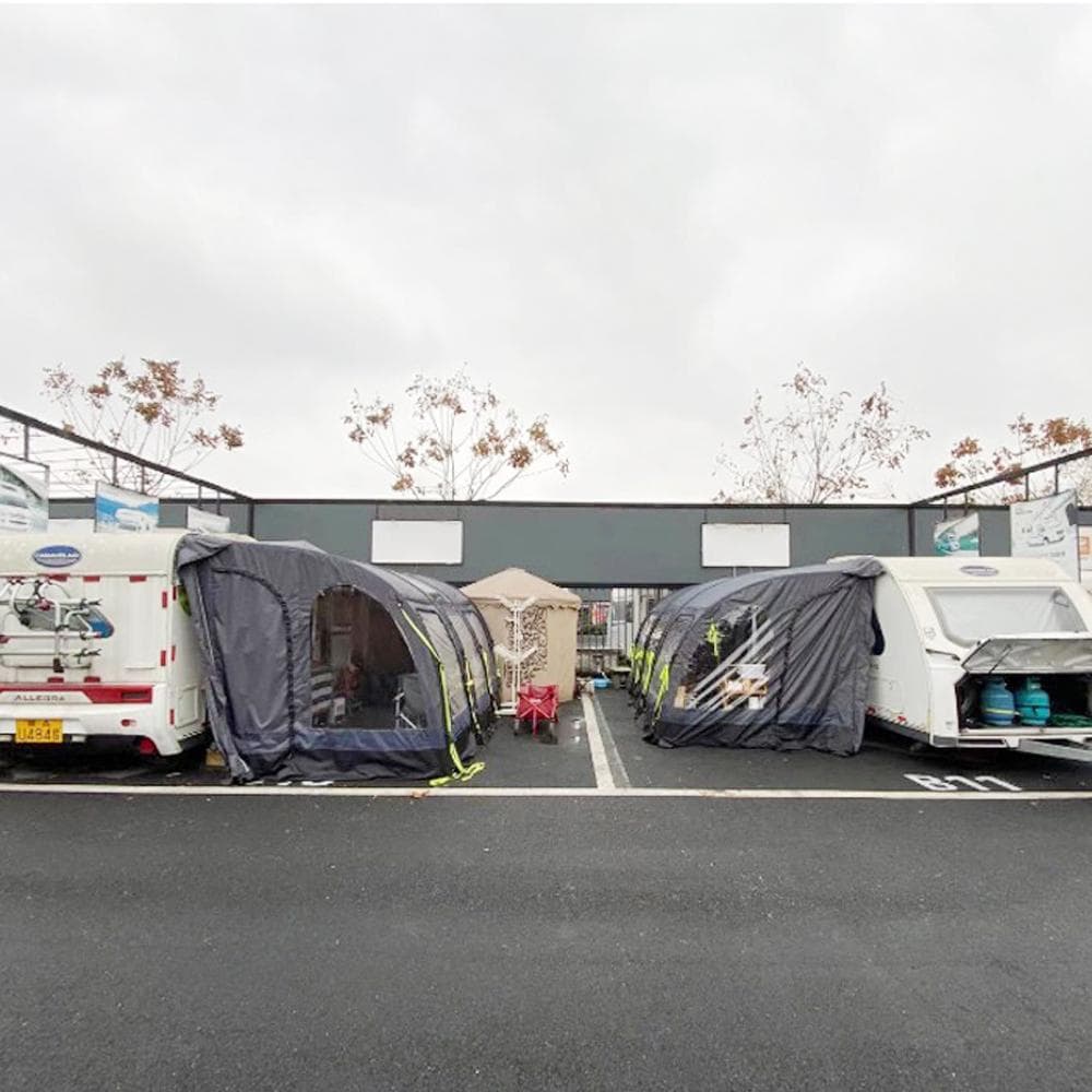 インフレータブル 3.9m オーニングテント キャンピングカー Cレール テント