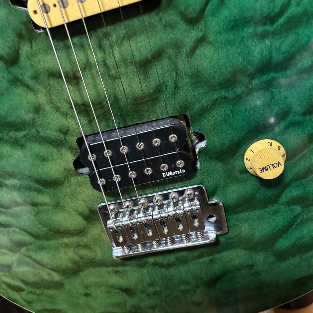 エレキギター グリーン ハムバッカー