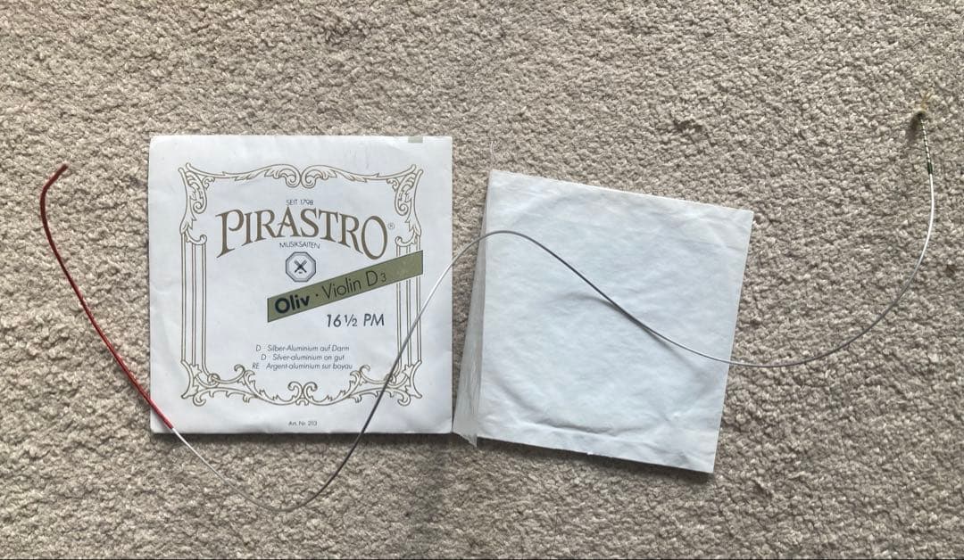 ヴァイオリン弦 オリーブセット 未使用品 Pirastro Oliv