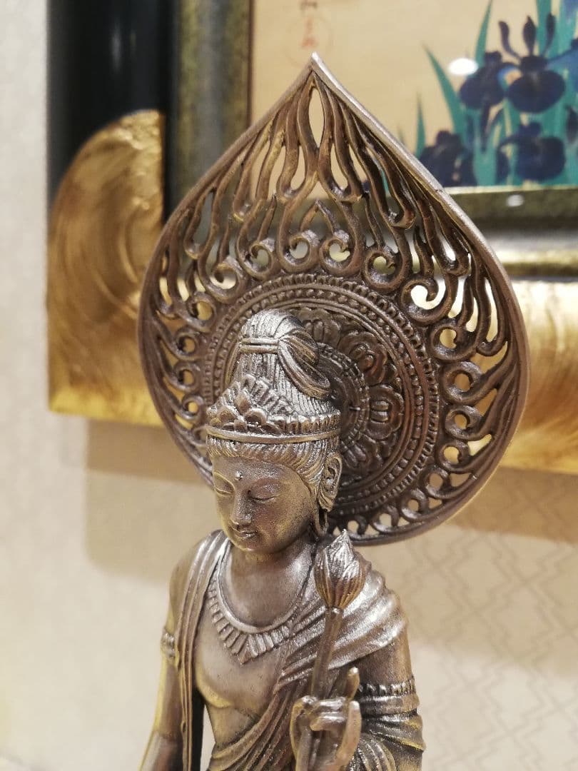 [ 松久宗琳 聖観世音菩薩 純銀 製 ] 造幣局刻印有 仏像 観音菩薩 観音さま