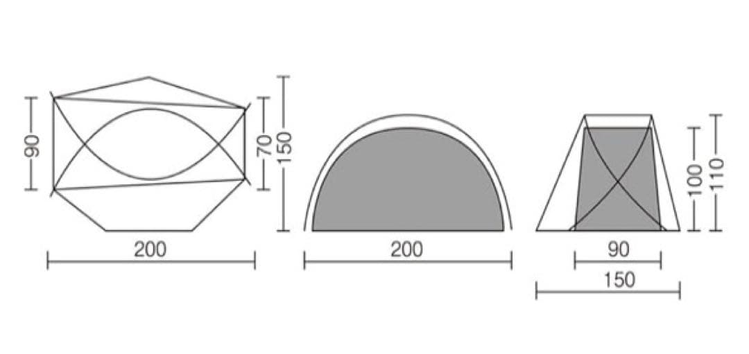 BUNDOKソロ ドーム 1 BDK-08