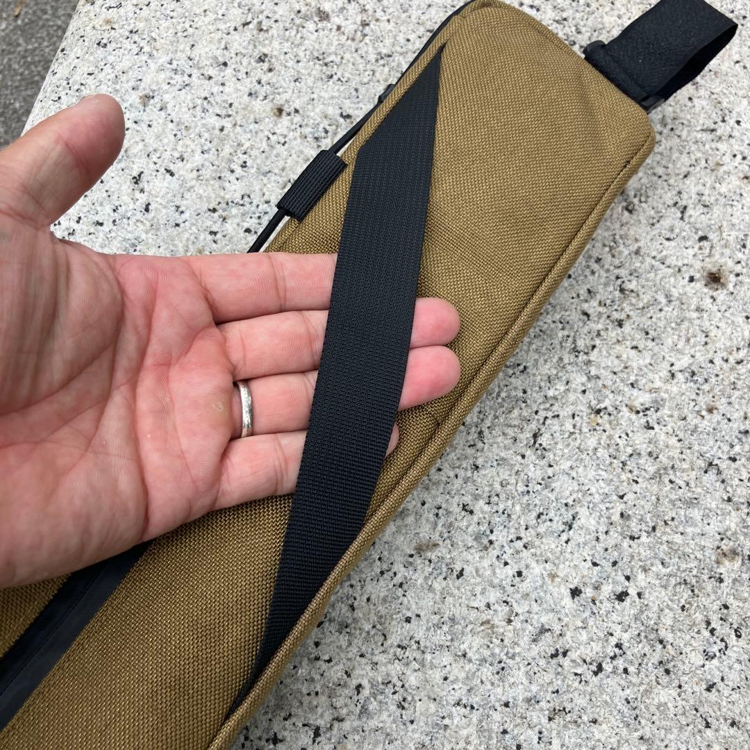 ハンドメイドフレームバッグ　コーデュラ1000 コヨーテ　43.5cm